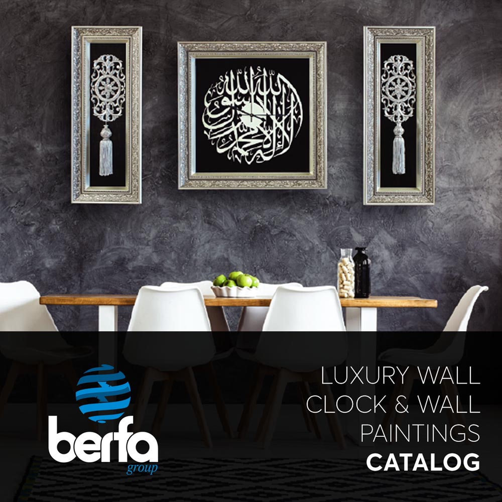 Luxury and Sophisticated Islamic and Other Design Wall Art with Clock and Table Clock Sets For Hotel, Home, Office, Villas, Apartment and other Projects.