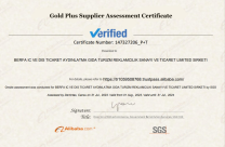 Berfa Group Turkey's Alibaba and SGS Verified Membership Certificate