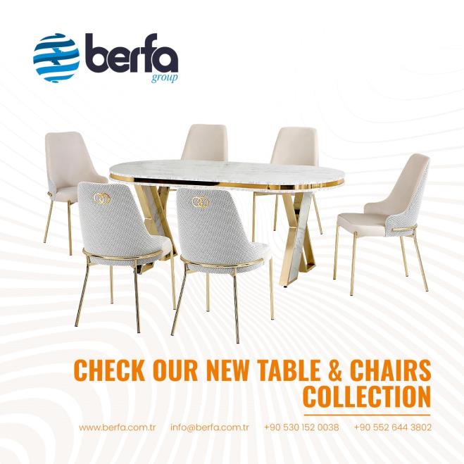 New Catalog: Dining Tables and Chairs for Furniture Stores and Hotel Projects