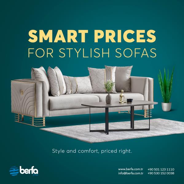 Explore Berfa Group Turkey, the best Turkish furniture provider offering stylish sofas, premium craftsmanship, and affordable luxury for homes, hotels, and commercial spaces.